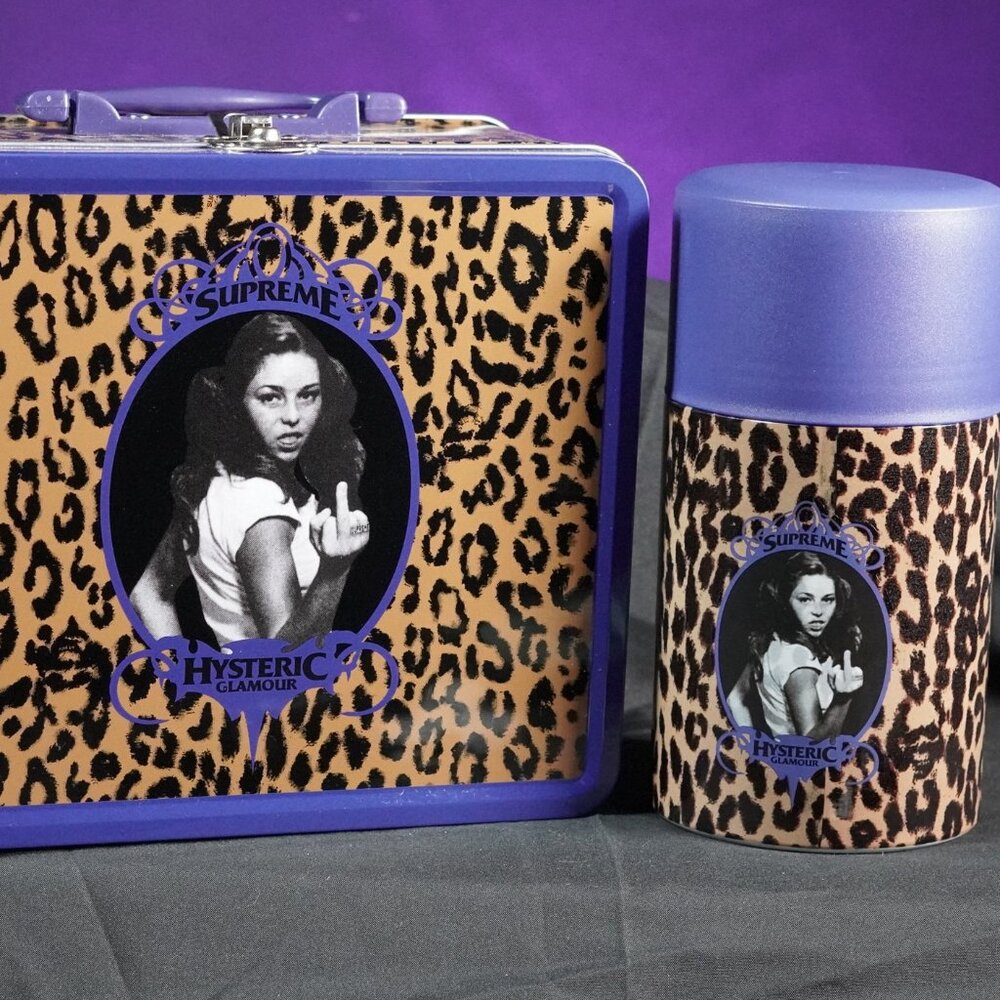 Supreme Hysteric Glamour Leopard Print Lunch Box & Thermos with Mug & Spoon NEW